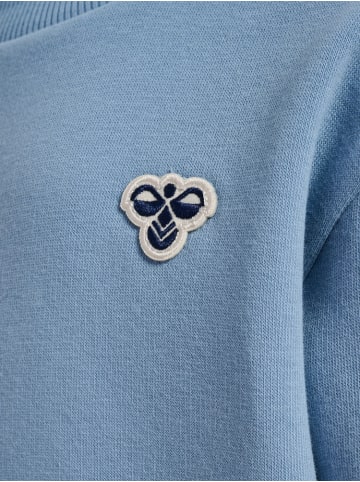 Hummel Kinder Hoodie "Mini Loose Crewneck Bee" in Blau