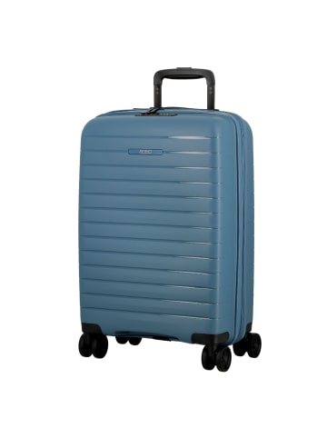 Jump Striper 4 Rollen Kabinentrolley 55 cm mit Dehnfalte blue