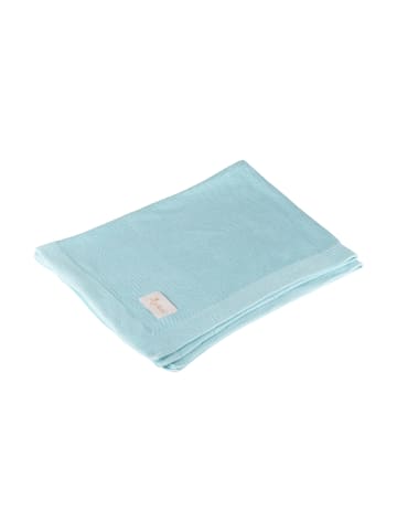 Sigikid Strickdecke Knitted Love Babydecke in hellblau