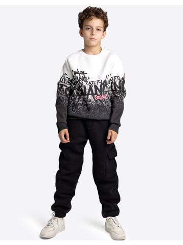 SOLANG Freizeitanzug in Offwhite Schwarz