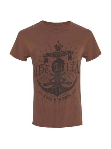 King Kerosin T-Shirt in Braun