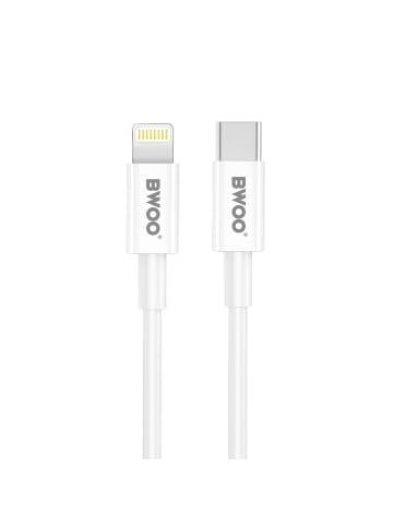 Wisam BWOO CDA159 PD Wandladegerät 20W 1x USB-C-Anschluss + Lightning weiß