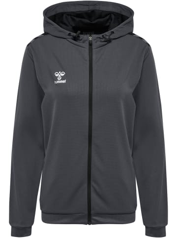 Hummel Hummel Hoodie Hmlauthentic Multisport Damen Atmungsaktiv Feuchtigkeitsabsorbierenden in ASPHALT