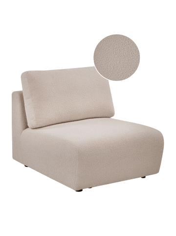 Beliani Sofaelement KIVVIK in Beige - (W) 82 x (H) 80 x (L) 100 cm