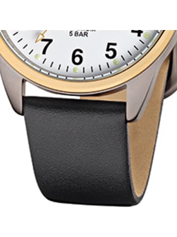 Regent Analog-Armbanduhr Regent Titan-Uhren schwarz mittel (ca. 36mm)