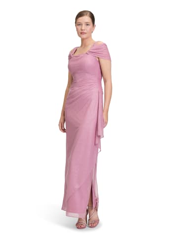Vera Mont Abendkleid im Glitzer-Look in Rosé/Silver