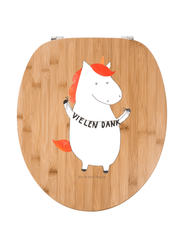 Mr. & Mrs. Panda klo deckel Einhorn Dankeschön ohne Spruch in Braun