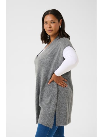 KAFFE curve Poncho KCannett Loose fit in Dark Grey Melange