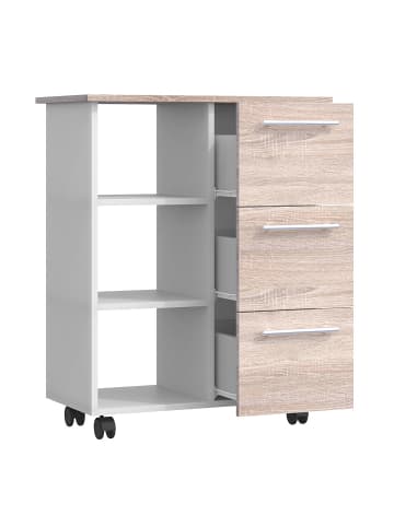 ebuy24 Küchenmöbel Esilo Weiß 68 x 38 cm