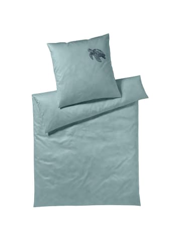 Elegante Bettwäsche Traveller in aquagrün