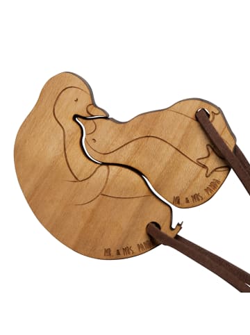 Mr. & Mrs. Panda Schlüsselanhänger Pinguin ZweiMenschkeit ohne Spruch in Braun