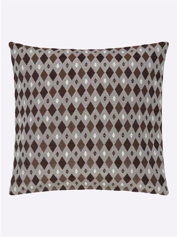 WITT WEIDEN Kissenhülle in schoko-braun-gemustert