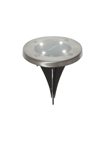 STAR Trading Solar Gartenleuchten Lawnlight 3er Set Edelstahl – LED Kerzen mit Sensor