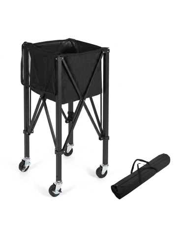 relaxdays Tennis Ballwagen in Schwarz - (B)41 x (H)90 x (T)41 cm