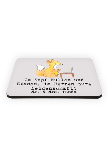 Mr. & Mrs. Panda Magnet Programmierer Herz mit Spruch in Grau Pastell