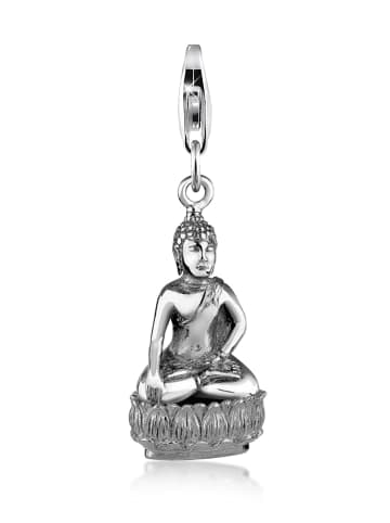 Nenalina Charm 925 Sterling Silber Buddha in Silber