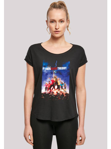 F4NT4STIC Long Cut T-Shirt Big Bang Theory TV Serie Character in schwarz
