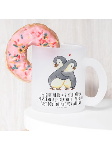 Mr. & Mrs. Panda Teebecher Pinguine Kuscheln mit Spruch in Transparent