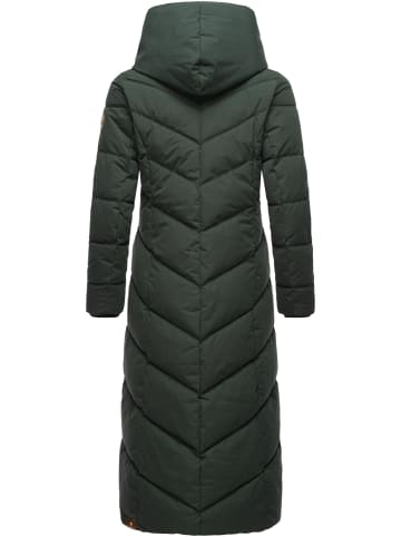 ragwear Steppmantel Natalka Extralong in Dark Green