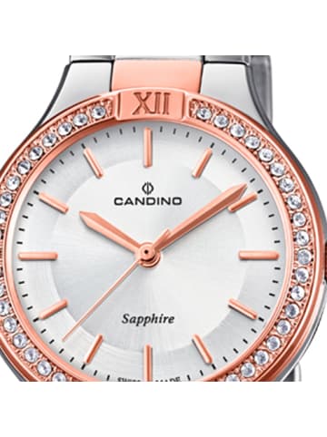 Candino Analog-Armbanduhr Candino Casual roségold, silber klein (ca. 30mm)