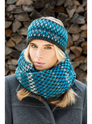 Eisglut Stirnband in blau