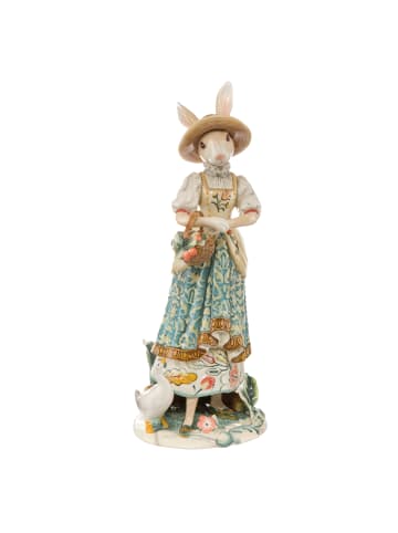 Goebel Figur " Hasendame mit Blumenkorb " in Bunt