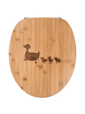 Mr. & Mrs. Panda WC Deckel Enten Familie ohne Spruch in Transparent