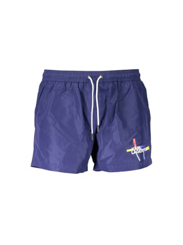 Karl Lagerfeld Blaue Polyester-Badeshorts