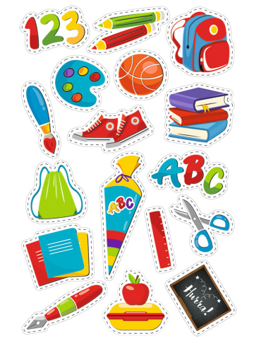 URSUS Sticker "SCHULBEGINN", sortiert, 74 Sticker, 4 Bogen - ab 3 Jahren