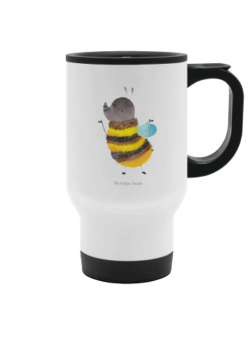 Mr. & Mrs. Panda thermosbecher Hummel flauschig ohne Spruch in Weiß