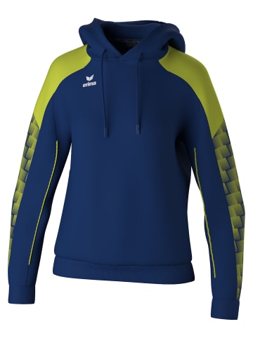 erima Damen Kapuzensweat in new navy/lime