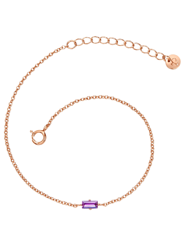 Glanzstücke München Armband Sterling Silber roségold Zirkonia lila in roségold