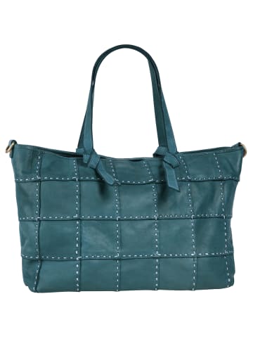 Samantha Look Shopper echt Leder in blau