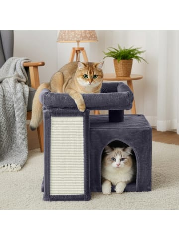 Feandrea Katzenbaum Clawfy in Dunkelgrau - (B)39.2 x (H)46.4 x (T)51 cm