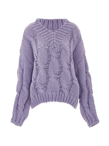 ebeeza Damen Strickpullover in Lavendel