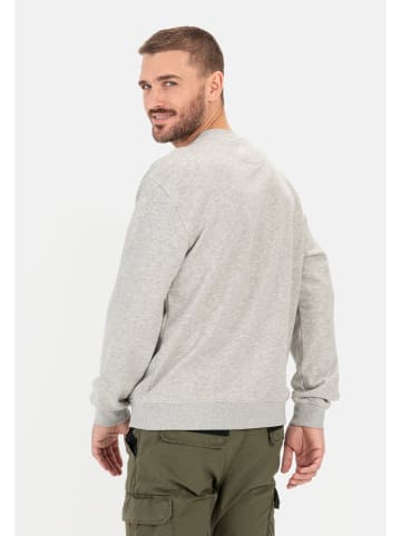 Camel Active Oversized Sweatshirt aus einem Baumwollmix in Grau