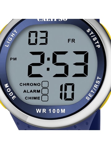 Calypso Digital-Armbanduhr Calypso Digital blau groß (ca. 44mm)