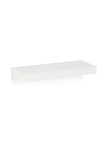 relaxdays 3 x Wandregal in Weiß - (B)38 x (H)3,5 x (T)15 cm