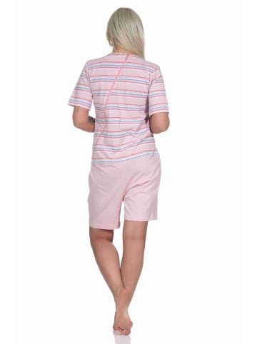 NORMANN Pflegeoverall kurzarm Reissverschluss - 73708 in rosa