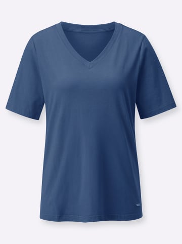 WITT WEIDEN Kurzarm-Shirt in jeansblau