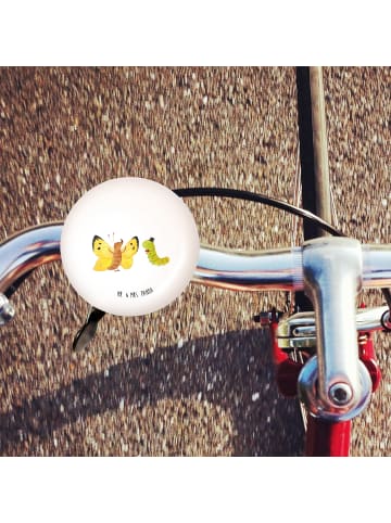 Mr. & Mrs. Panda Fahrradklingel Laut Raupe Schmetterling ohne Sp... in Weiß