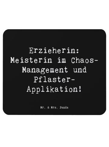 Mr. & Mrs. Panda Mouse Pad Spruch Erzieherin Chaos-Management mi... in Schwarz