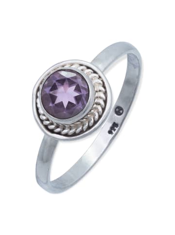 mantraroma 925er Silber - Ringe mit Amethyst facettiert