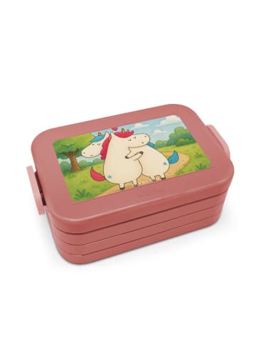 Mr. & Mrs. Panda Bento Box Einhorn Mitteilung Design ohne Spruch in Rot Pastell