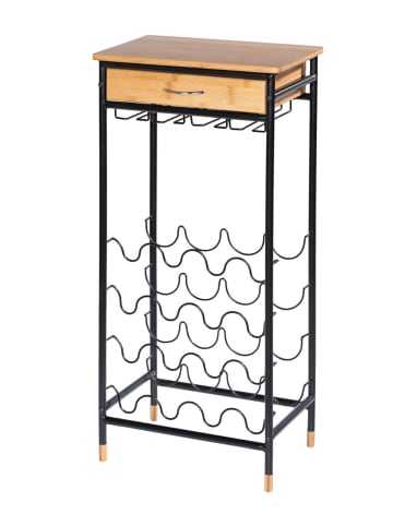 Wenko Weinregal Loft Bambus, Weinregal Mod. Loft Bambus, Weinregal Mod. Loft für 16 Flaschen in Braun