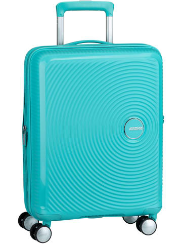 American Tourister Handgepäck SoundBox Spinner 55 EXP in Poolside Blue