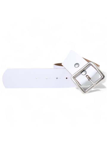 FRONHOFER Damen Ledergürtel Rechteck in Weiß