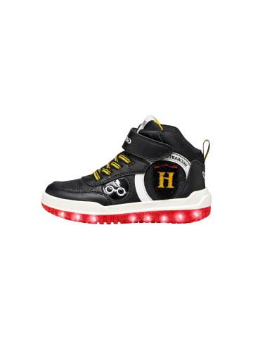 Geox Buzzerlight Kinder-High-Top-Sneaker mit Klettverschluss Schwarz