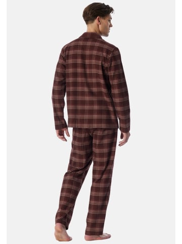 Schiesser Pyjama Selected Premium Warming in Mehrfarbig