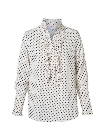 Mart Visser Caroline Tensen Bluse mit Flussmuster, Off-White/Schwarz